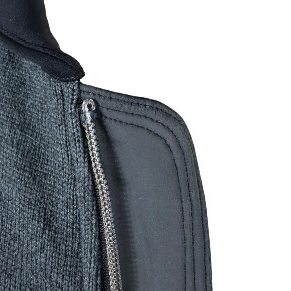 LULULEMON Reversible Both Ways Black Gray Bomber Jacket Women's Size 8 Reflect - Picture 5 of 6